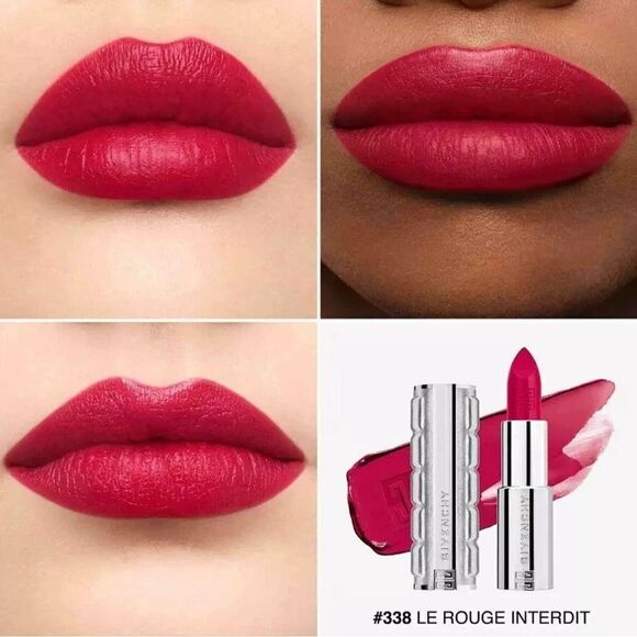 Givenchy Le Rouge Interdit Intense Silk N 338 Rouge Vigne NWOB - Picture 4 of 4